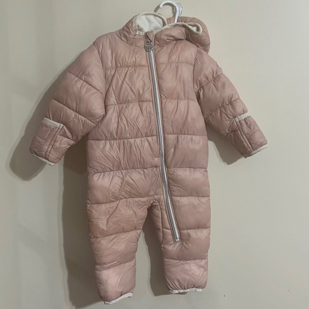Pink Michael Kors Baby Girl Winter Coat/Bunting Suit